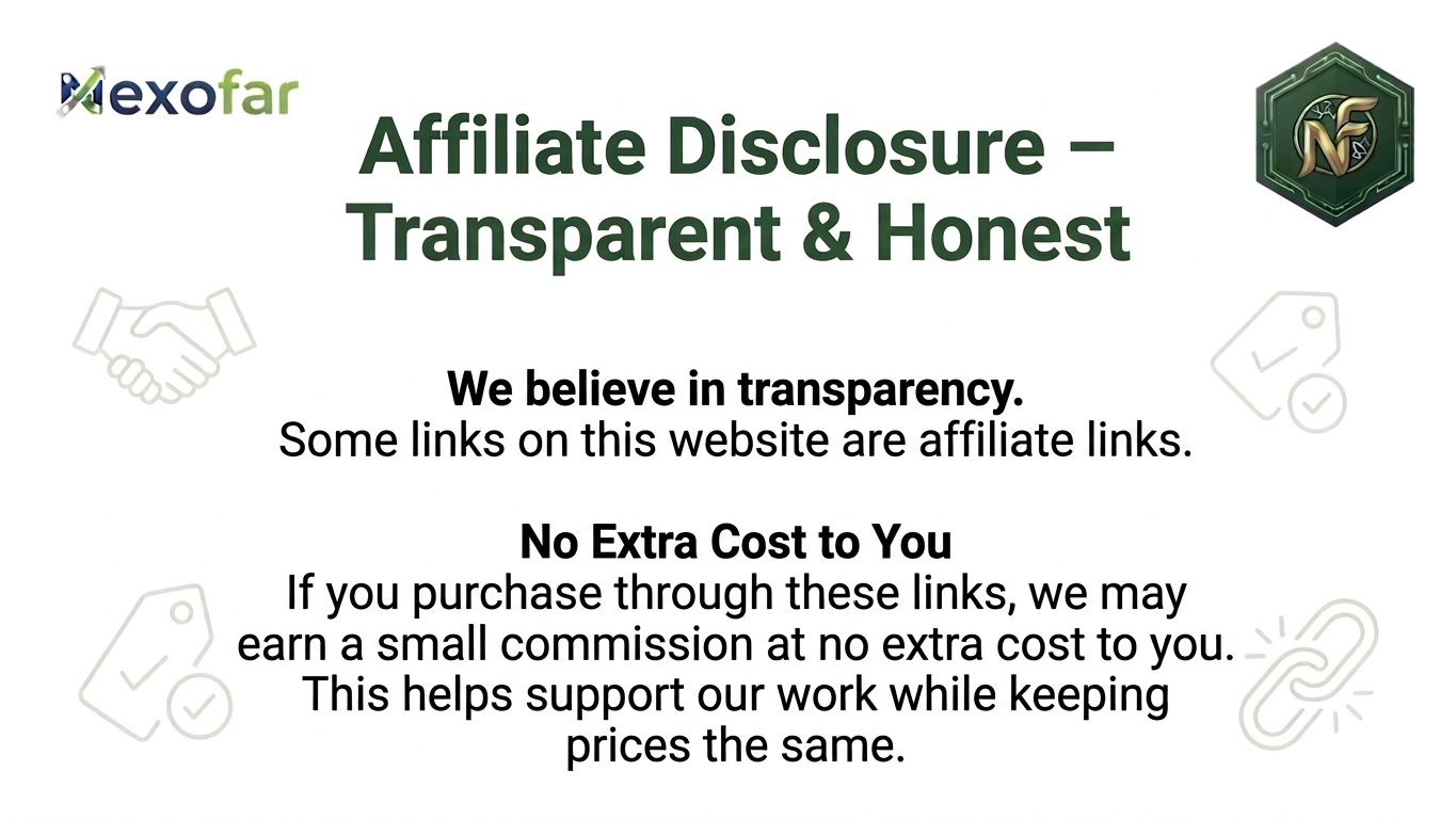 Nexofar homepage banner showing tech product reviews and buying guides in Pakistan