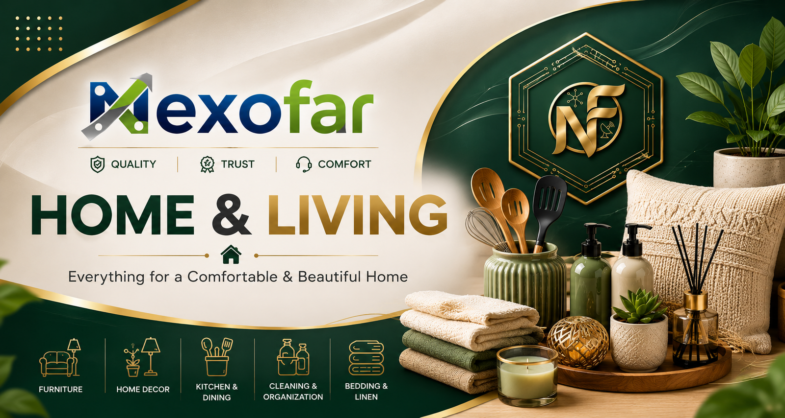 Home and living products and essentials - Nexofar